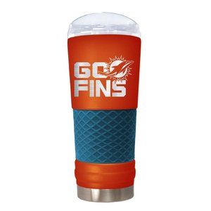 Miami Dolphins "The Draft" 24oz. RALLY CRY Stainless Steel Travel Tumbler